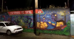 Dia de muertos en MIxquic - Arte urbano